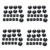 Buy 40 Sets 45mm Base Dia Adjustable Leveling Foot 25mmx25mm Square Tube Insert Kit online shopping cheap