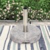 Buy 42lbs Round Granite Umbrella Base Grey online shopping cheap