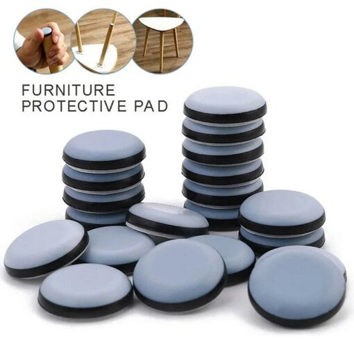 Buy 4/8Pcs Furniture Sliders Pads Sliding Block Table Chair Leg Mat Floor Protector For Hardwood Rug PTFE online shopping cheap