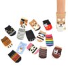 Buy 4Pcs Cute Cartoon Table Foot Socks Chair Leg Covers Floor Protectors Non-Slip Knitting Socks For Furniture Home Table Leg Caps online shopping cheap