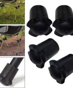 4Pcs Folding Moon Chairs Leg Caps Antisinking Protect Floors Slip on Anti Slip Chair Pads for Garden Office Patio Camping Indoor