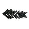 Buy 4Pcs L-Shaped Angle Iron bed foot Sleeve 25*25/30*30/35*35/40*40/Bracket Non-slip protective rubber cover Steel foot Mats cover online shopping cheap