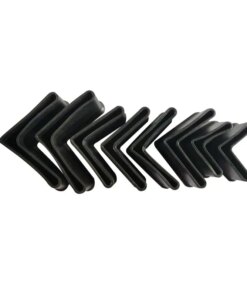 4Pcs L-Shaped Angle Iron bed foot Sleeve 25*25/30*30/35*35/40*40/Bracket Non-slip protective rubber cover Steel foot Mats cover