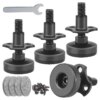 Buy 4Pcs Table Legs Metal Leveling Feet Screw Furniture Levelers Thread T-Nut Kit Furniture Adjustable Cabinet Corner Bracket online shopping cheap