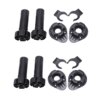 Buy 4X Plastic Adjustable Height Kitchen Cupboard Plinth Foot Leg Black online shopping cheap