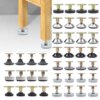 Buy 4pcs Adjustable Furniture Support Leg Furniture Screw-in Base Adjustable Feet Floor Protector Hardware Chair Leg Feet online shopping cheap