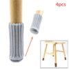 Buy 4pcs Anti-slip Chair Leg Socks Cloth Floor Protection Knitting Wool Socks Table Foot Furniture Feet Sleeve Cover Cat Scratching online shopping cheap