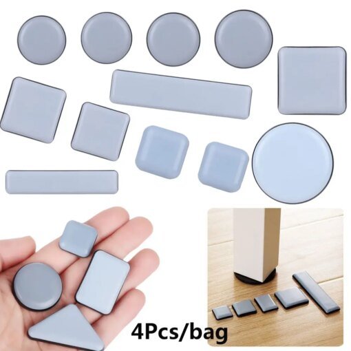 Buy 4pcs Easy Move Heavy Furniture Table Slip Mat Floor Protector Moving Anti-abrasion Floor Mat Anti Noisy Table Sofa Fittings online shopping cheap