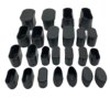 Buy 4pcs PVC Oval Chair Leg Furniture Table Legs Protection Thickened And Soft Dust Cover Non-slip Silent Furnitures Leveling Foot online shopping cheap