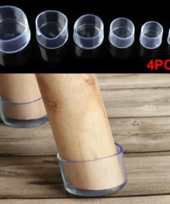 4pcs/set Cups Floor Protectors Socks Silicone Pads Non-Slip Covers Furniture Feet Chair Leg Caps