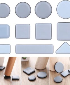 4pcs/set Self-Adhesive Furniture Leg Bumper Sticker Pad Table Chair Anti-slip Pads Floor Protector Easy Moving Anti-abrasion