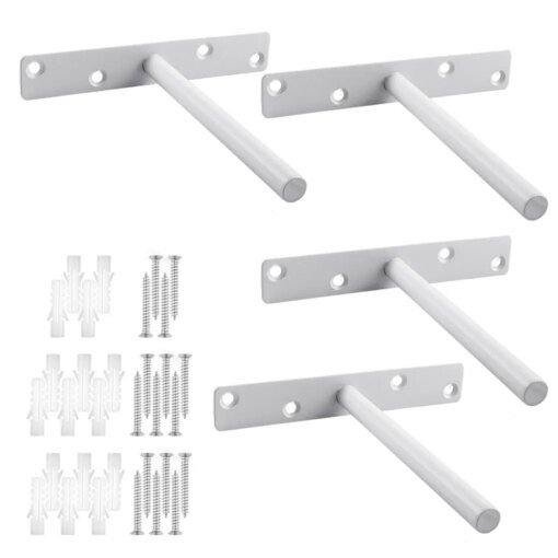 Buy 4set Beautiful And Easy To Maintain - Hidden Shelf Brackets And Supports For Home Excellent Wear Resistance Floating online shopping cheap