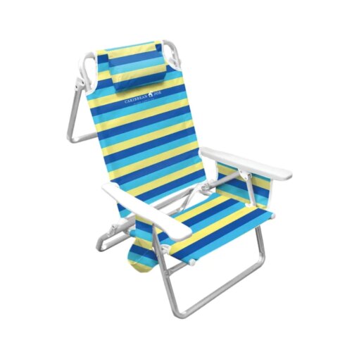 Buy 5 Position Aluminum Beach Chair - Multi-color