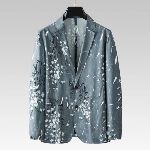 Buy 7078-2023 High -end business leisure suit men's jacket slim small suit four seasons professional suits online shopping cheap