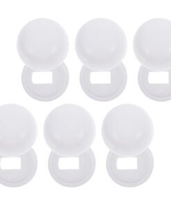 6 Pairs Toilet Caps For Bottom Of Bolt Covers Parts Universal Bowl Screw Plastic Supplies Round Repair