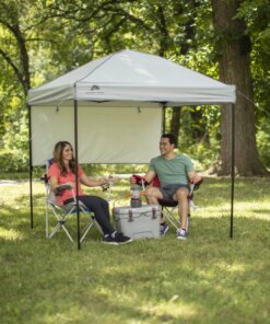 6′ X 6′ Gray Instant Outdoor Canopy with UV Protection Parasole De Terrase Exterrieur