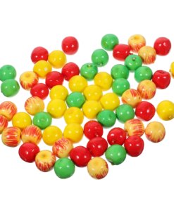 60 Pcs Mini Apples Ornament Artificial Simulation Model Fruit Decorative Adornments Fake Foams Decoration Farmhouse Decorations