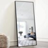 Buy 65"x22" Modern Aluminum Alloy Frame Rectangle Full Length Floor Mirror