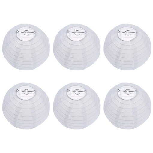 Buy 6X White Chinese/Japanese Paper Lantern/Lamp 8 Inch Diameter online shopping cheap
