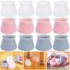 Buy 8/16/24Pcs Silicone Chair Leg Cover Non-slip Furniture Feet Caps Round Table Foot Protector Pad Floor Safely Mat for Home Decor online shopping cheap