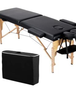 84” 2 Section Portable Massage Table Professional Facial Bed Esthetician Lash Beds Ergonomic Folding – Adjustable Height