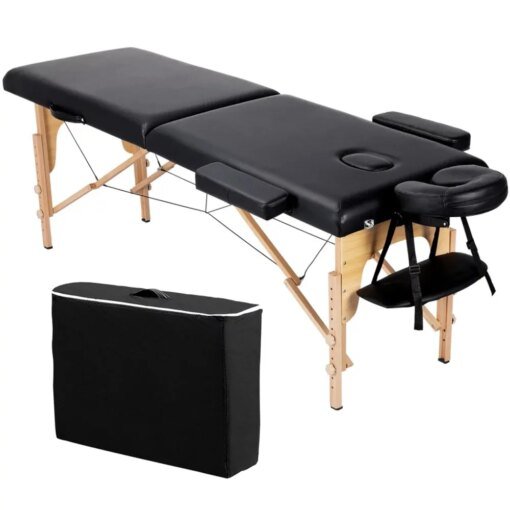Buy 84'' 2 Sections Adjustable Folding Massage Bed