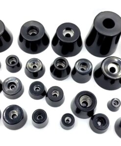 8/4/2pcs Foot Pad Full Rubber Tips Table Box Speaker Furniture Leg Shock Stand Absorber Non-slip With Gasket