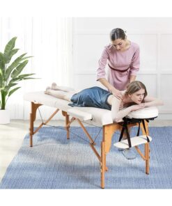 84”L Portable Massage Table Adjustable Facial Spa Bed Tattoo w/ Carry Case