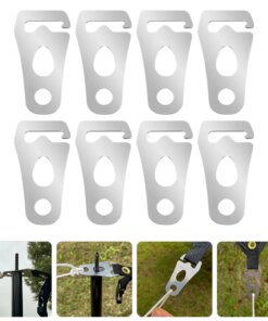 8pcs Camping Tent Rope Hooks Outdoor Buckles Portable Tent Fixed Buckles Tent Accessory