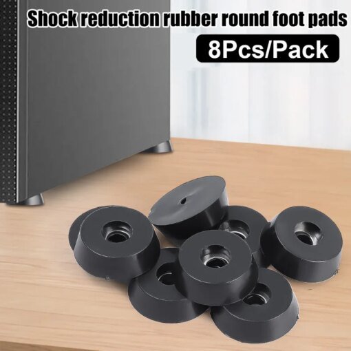 Buy 8pcs Furnitures Legs Pads Shock-absorb Circular Pads Anti-skid Rubber Pads Cabinet Table Chair Legs Protector Furnitures Parts online shopping cheap