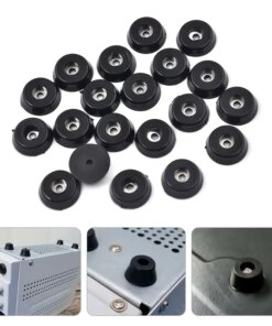 8pcs Speaker Cabinet Furniture Chair Table Box Conical Rubber Foot Pad stainless steel Stand Shock Absorber Skid Resistance