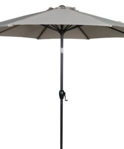 9ft Stone Round Outdoor Tilting Market Patio Umbrella with Crank umbrella base