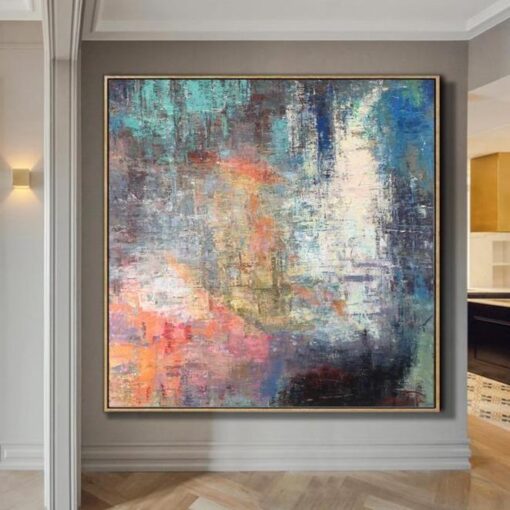 Buy Abstract Acrylic Artwork Paintings On Canvas Oversized Painting Colorful Painting | VOYAGE online shopping cheap