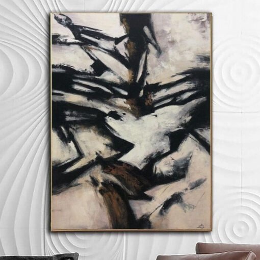 Buy Abstract Art in Black and White | ICE DRIFT online shopping cheap