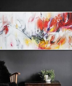 Abstract Art in White, Yellow and Red | DANCE