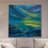 Buy Abstract Aurora Borealis Painting on Canvas Aurora Borealis Art Modern Artwork Landscape Painting Canvas Original Artwork | AURORA BOREALIS online shopping cheap