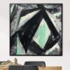 Buy Abstract Black And White Paintings On Canvas Minimalist Art Geometric Painting Modern Fine Art Textured Wall Art | DARK PORTAL online shopping cheap