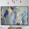 Buy Abstract Blue Painting Original Large Colorful Wall Painting Enamel Blue Painting Extremely Unique Hand Art | SOUL REFLECTION online shopping cheap