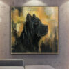 Buy Abstract Cane Corso Paintings On Canvas Cane Corso Wall Art Dog Painting 50x50 Expressionist Art Pet Painting In Custom Size | DOCILE GUARD online shopping cheap