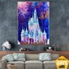 Abstract Castle Painting on Canvas Bright Wall Art Magical Artwork Original Impasto Painting Colorful Art for Nursery Decor | MAGIC CASTLE 40"x30" Abstract Castle Painting on Canvas Bright Wall Art Magical Artwork Original Impasto Painting Colorful Art for Nursery Decor | MAGIC CASTLE 40"x30"