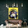 Buy Abstract Colorful Monkey Paintings on Canvas Original Animal Art Textured Impasto Oil Painting Colorful Painting | YOUR VIBE online shopping cheap