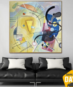 Abstract Colorful Original Luxury Kandinsky Style Painting Art Figurative Paintings On Canvas Modern Hobby Painting Wall Decor | NEW HOBBY 40"x40"