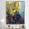 Buy Abstract Colorful Painting Canvas Knife Palette Artwork Modern Landscape Wall Art Contemporary Art Luxury Painting | SPRING IS COMING online shopping cheap