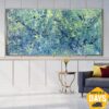Buy Abstract Colorful Painting On Canvas Spotted Style Modern Textured Decor for Living Room | COLOR MADNESS 35"x75" online shopping cheap