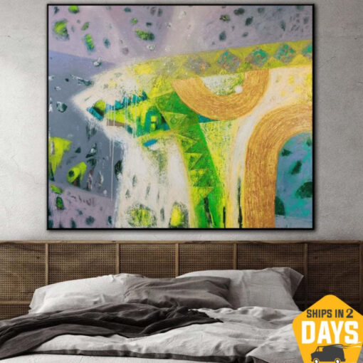 Buy Abstract Colorful Paintings On Canvas Original Hand Painted Art Textured Painting Support Ukraine | VILLAGE ROAD 47"x55" online shopping cheap