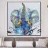 Buy Abstract Elephant Painting Animal Abstract Painting Colorful Elephant Painting Original Abstract Elephant Artwork | ELEPHANT online shopping cheap