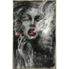Buy Abstract Figurative Oil Painting Smoking Woman Wall Art On Canvas Sexy Woman Painting Abstract Wall Art | THE SMOKE online shopping cheap