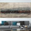 Buy Abstract Gray Painting on Canvas Landscape Oil Painting Black And White Artwork Fine Art Modern Canvas Art Living Room Decor | THE SOUND OF AUTUMN online shopping cheap
