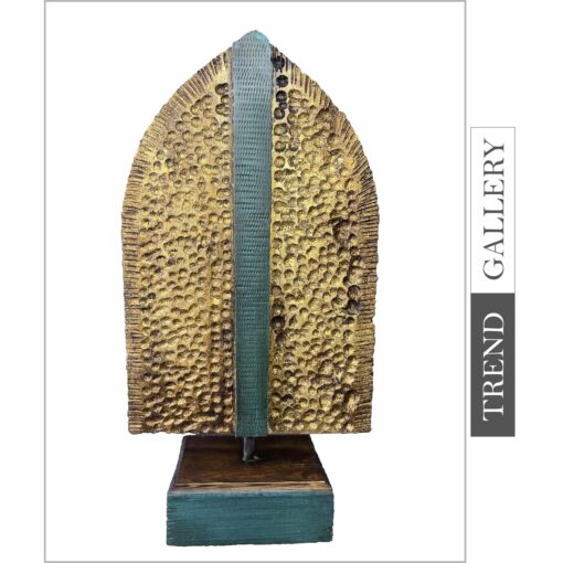 Buy Abstract Hand Carved Table Figurine Original Wood Sculpture Modern Desktop Art for Home | SEED 18.5"x13.7" online shopping cheap