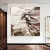 Abstract Horse Paintings On Canvas In Beige And Brown Colors Impressionist Artwork Contemporary Textured Wall Hanging Decor | PERSISTENCE Abstract Horse Paintings On Canvas In Beige And Brown Colors Impressionist Artwork Contemporary Textured Wall Hanging Decor | PERSISTENCE
